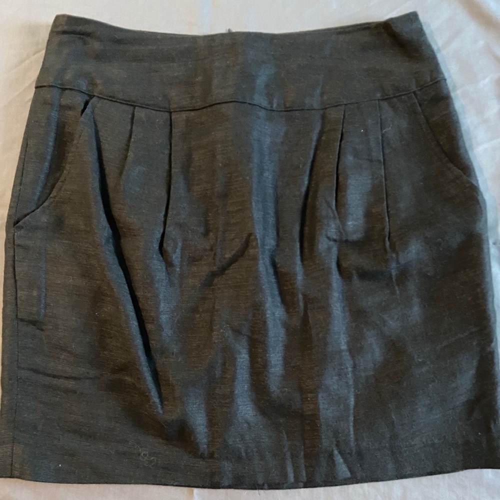Forever 21 Black Linen Skirt - Size Sm